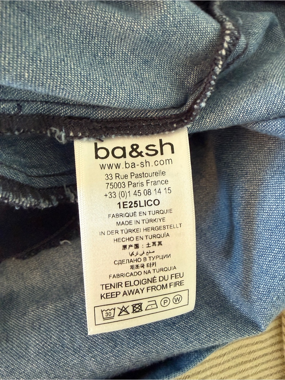 ba&sh denim puff-sleeve dress - Picture 7 of 9